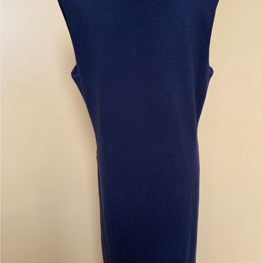 Ralph Lauren Elegant Equestrian Horse Bit Chain Print Bodycon Wool Blend Dress - Picture 7 of 11